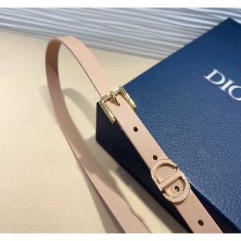 Dior Calfskin Belt 1.5cm with Enamel CD Buckle Light Pink 2024 (99-241022010)