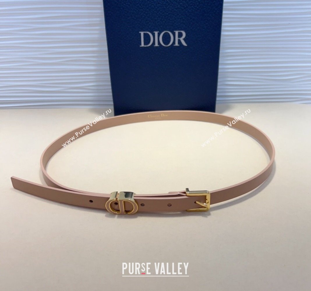 Dior Calfskin Belt 1.5cm with Enamel CD Buckle Light Pink 2024 (99-241022010)