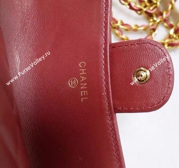 Chanel Quilted Calfskin Clutch with Chain and Top Handle Red 2024 CH102210 (99-241022139)