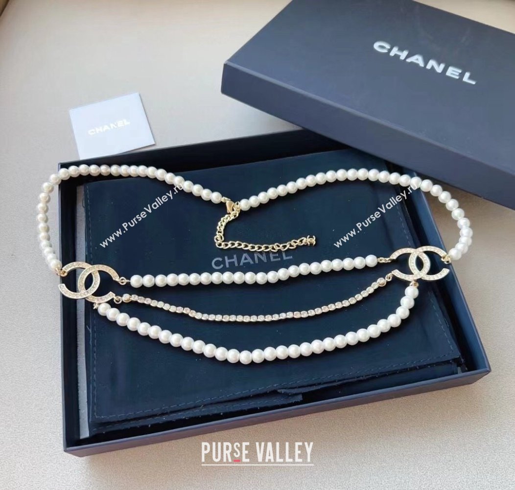 Chanel Pealrs Chain Belt 2024 1127 (99-241127051)