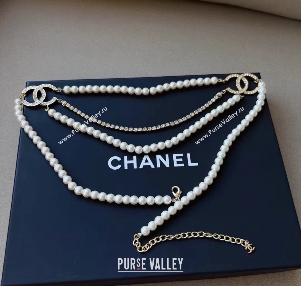 Chanel Pealrs Chain Belt 2024 1127 (99-241127051)