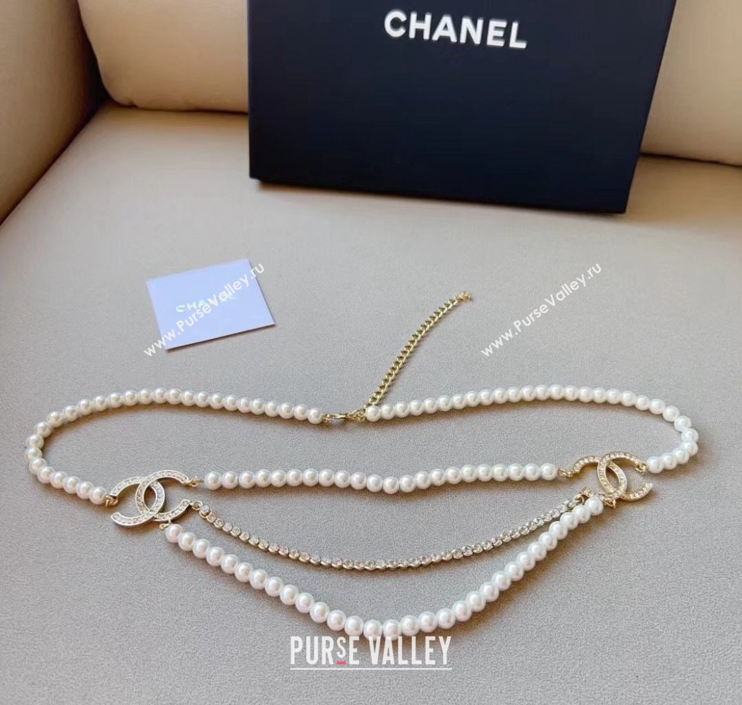 Chanel Pealrs Chain Belt 2024 1127 (99-241127051)