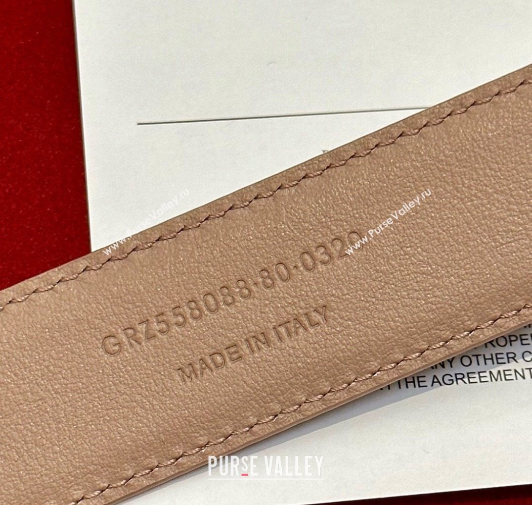 Saint Laurent Calfskin Belt 3cm 2024 1127 (99-241127085)