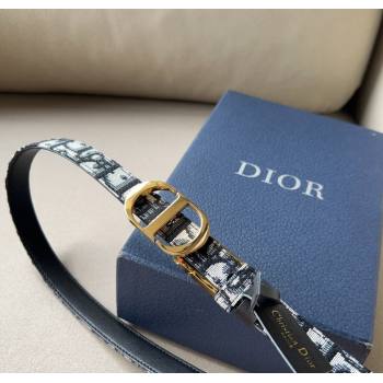 Dior Oblique Canvas Belt 2cm with CD Buckle Gold-Tone 2024 1127 (99-241127122)