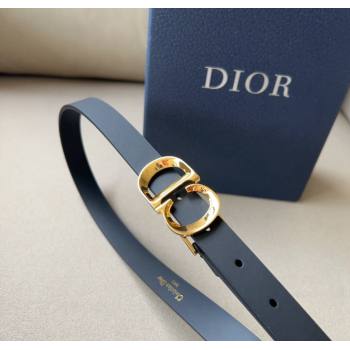 Dior Calfskin Leather Belt 2cm with CD Buckle Black 2024 1127 (99-241127126)