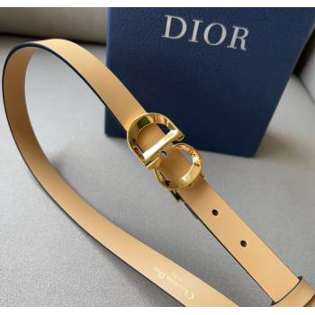 Dior Calfskin Leather Belt 2cm with CD Buckle Yellow 2024 1127 (99-241127128)