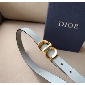 Dior Calfskin Leather Belt 2cm with CD Buckle Grey 2024 1127 (99-241127129)