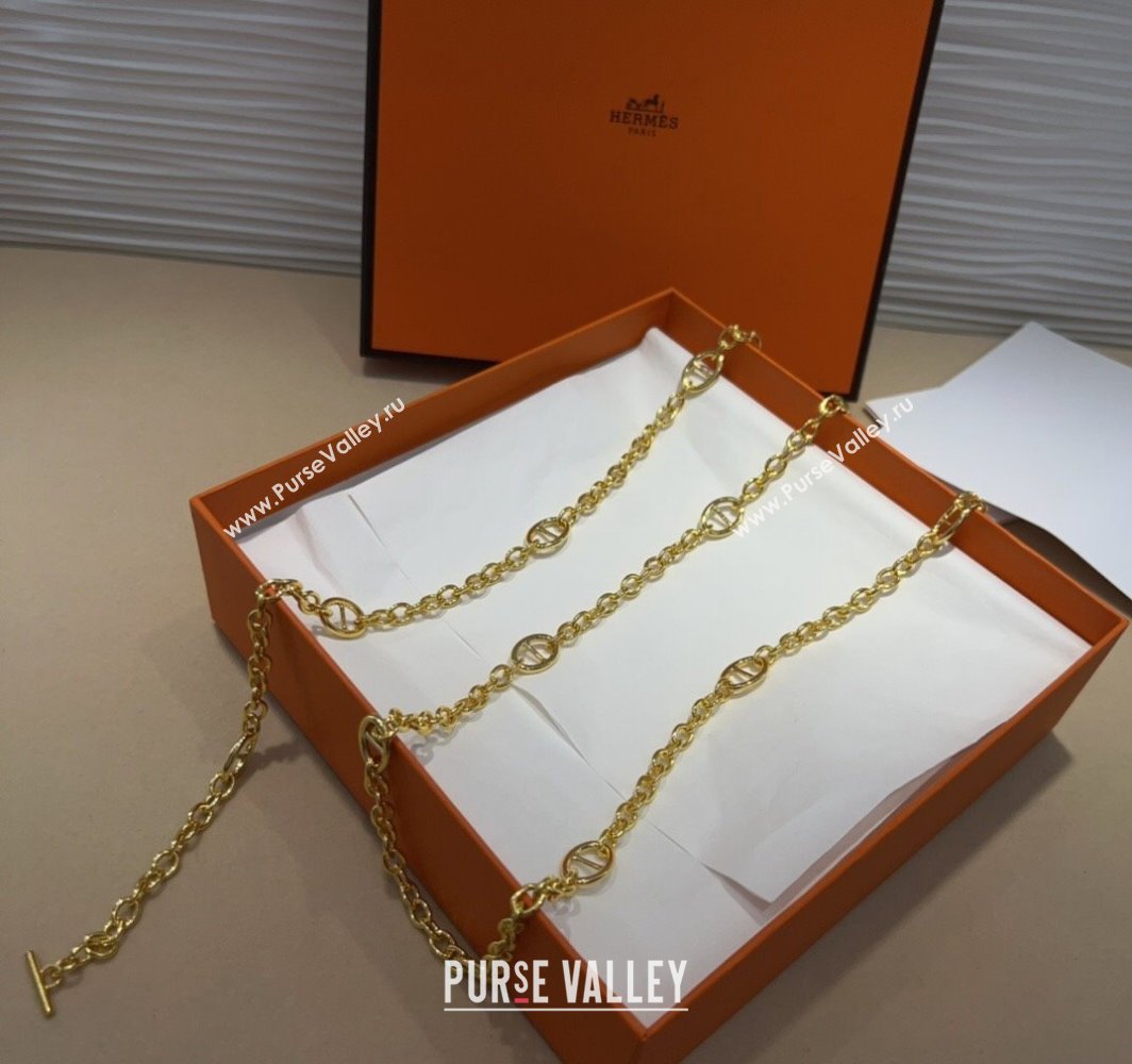 Hermes Kelly Chain Belt Gold 2025 HS011001 (99-250110070)