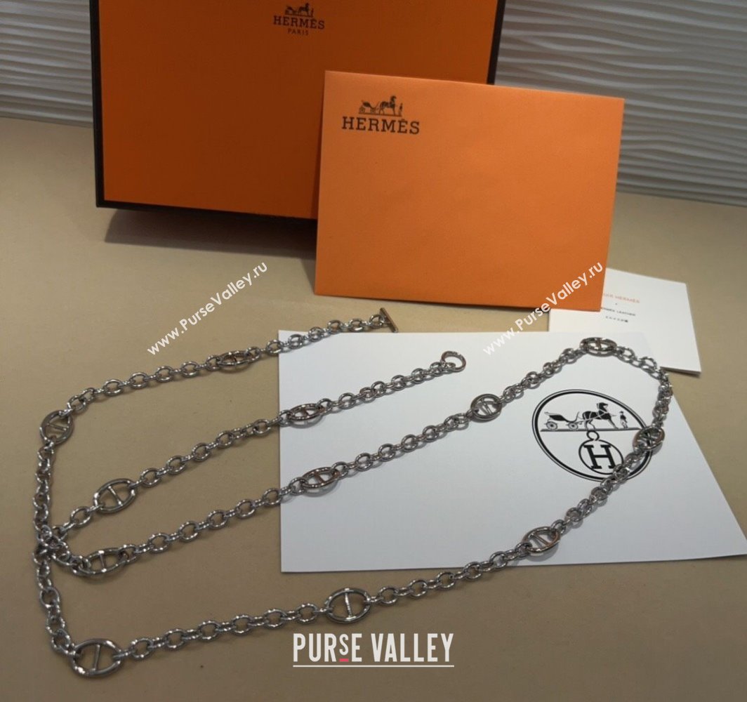 Hermes Kelly Chain Belt Silver 2025 HS011001 (99-250110069)