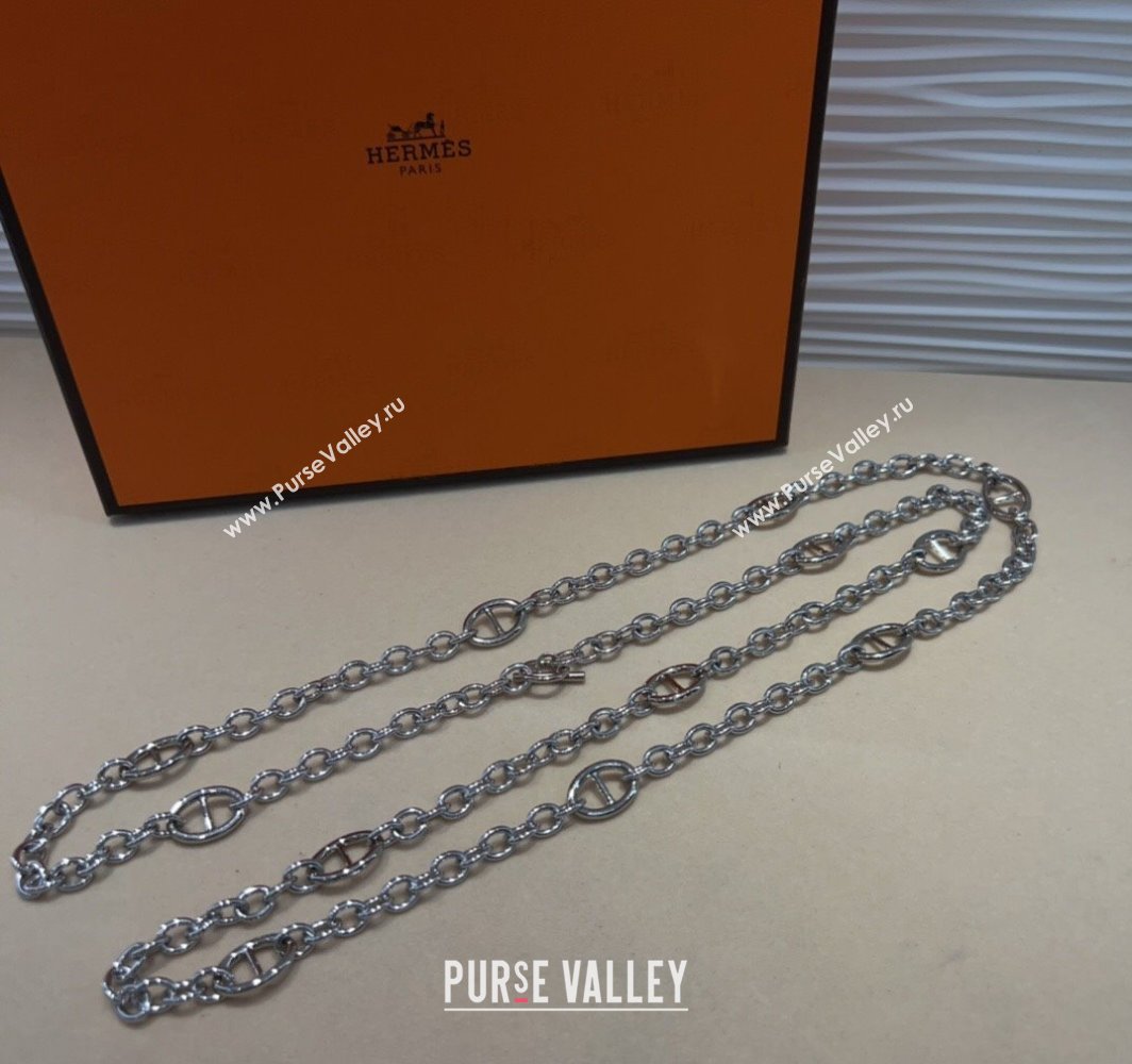 Hermes Kelly Chain Belt Silver 2025 HS011001 (99-250110069)