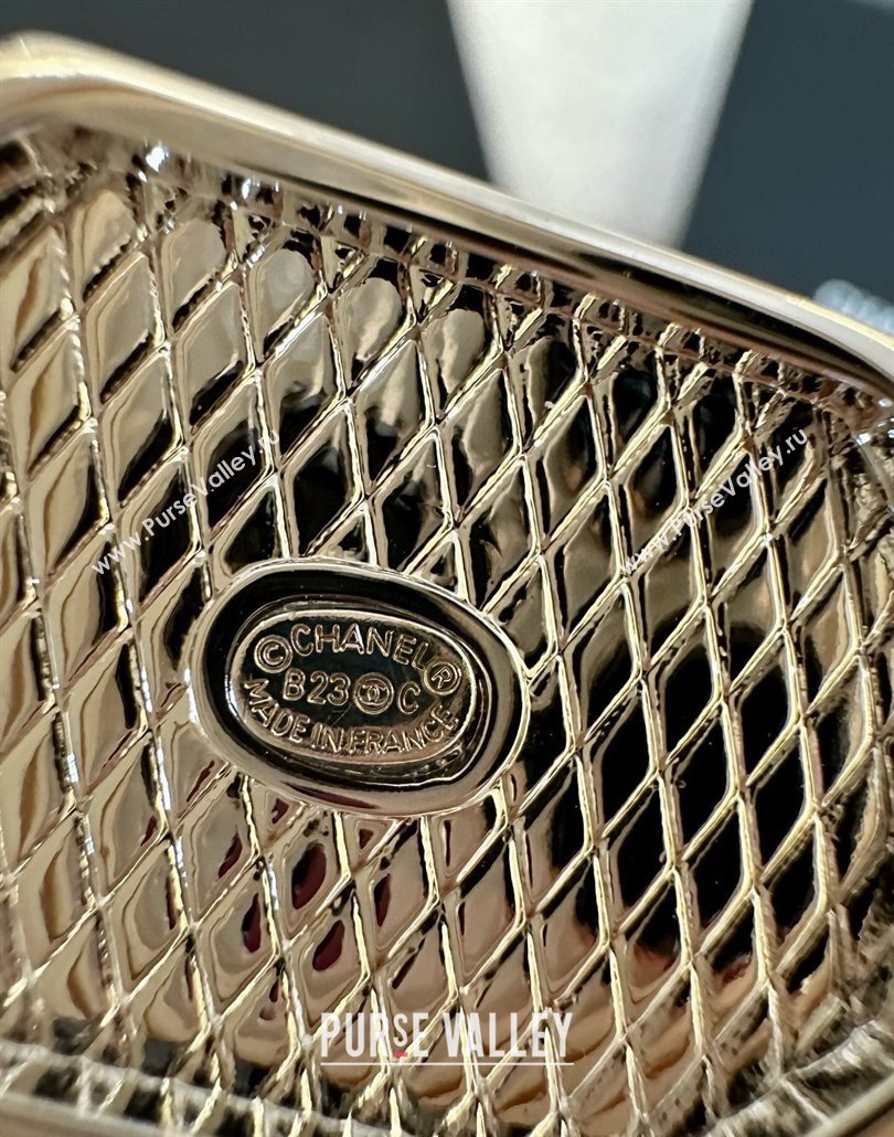 Chanel Stretch Lambskin Belt 2cm with Strass Square Buckle Black 2025 0315 (YANG-250315028)