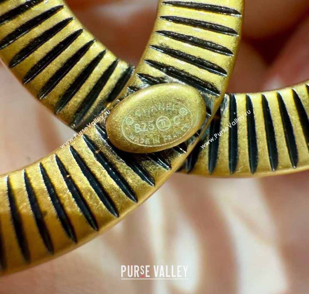 Chanel Black Lambskin Belt 3cm with Quilted CC Buckle Black/Aged Gold 2025 0617 (99-250617147)