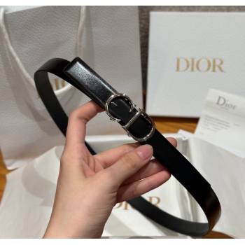 Dior CD Buckle Reversible Belt 2cm in Smooth Leather Black 2025 DR2012025 (99-250725037)