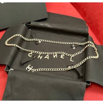 Chanel Chain Belt with CHANEL Letters Gold 2025 0724 (99-250724154)