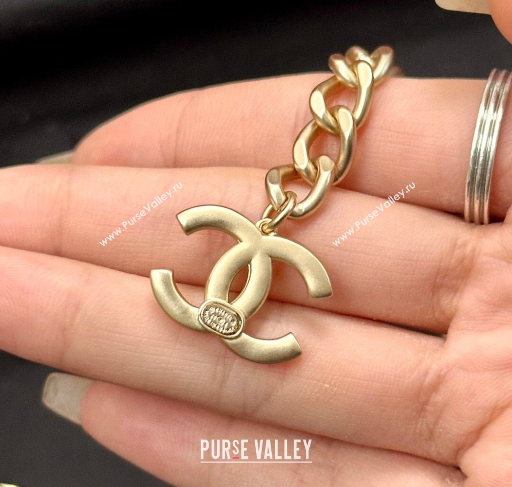 Chanel Chain Belt with CHANEL Letters Gold 2025 0724 (99-250724154)