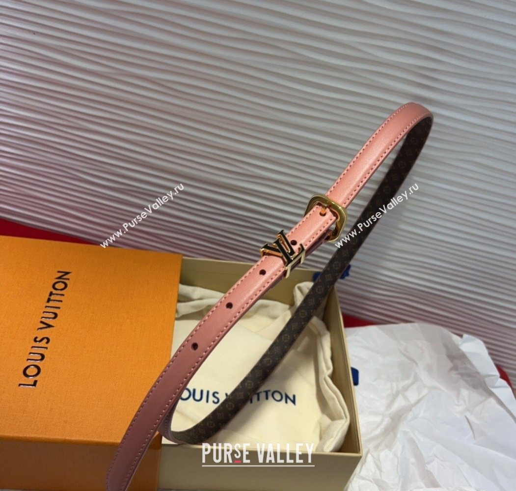 Louis Vuitton Darling Ard Belt 1.5cm in Leather Pink/Black LV 2025 LV091201 (99-250912105)