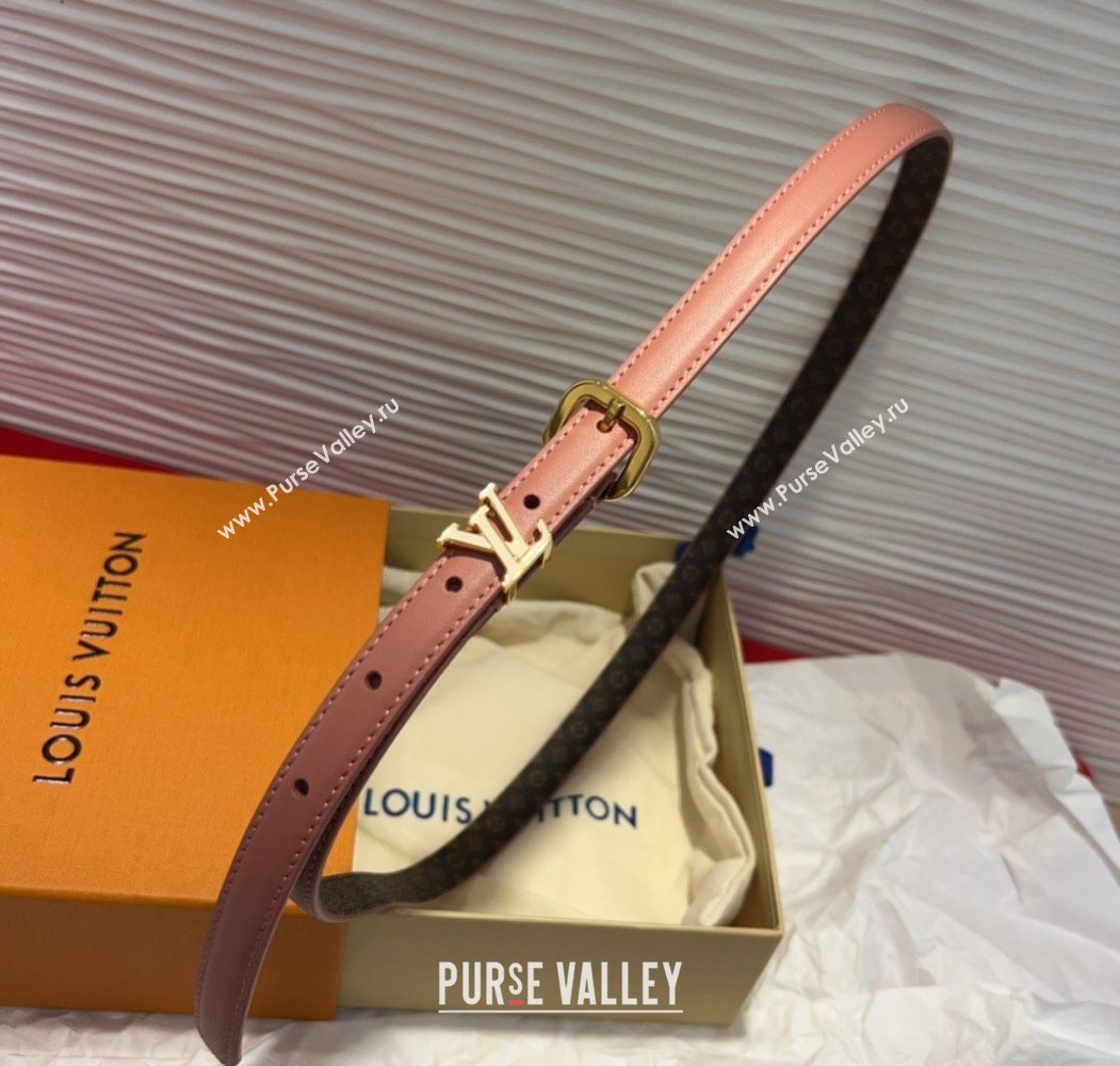 Louis Vuitton Darling Ard Belt 1.5cm in Leather Pink/White LV 2025 LV091201 (99-250912106)