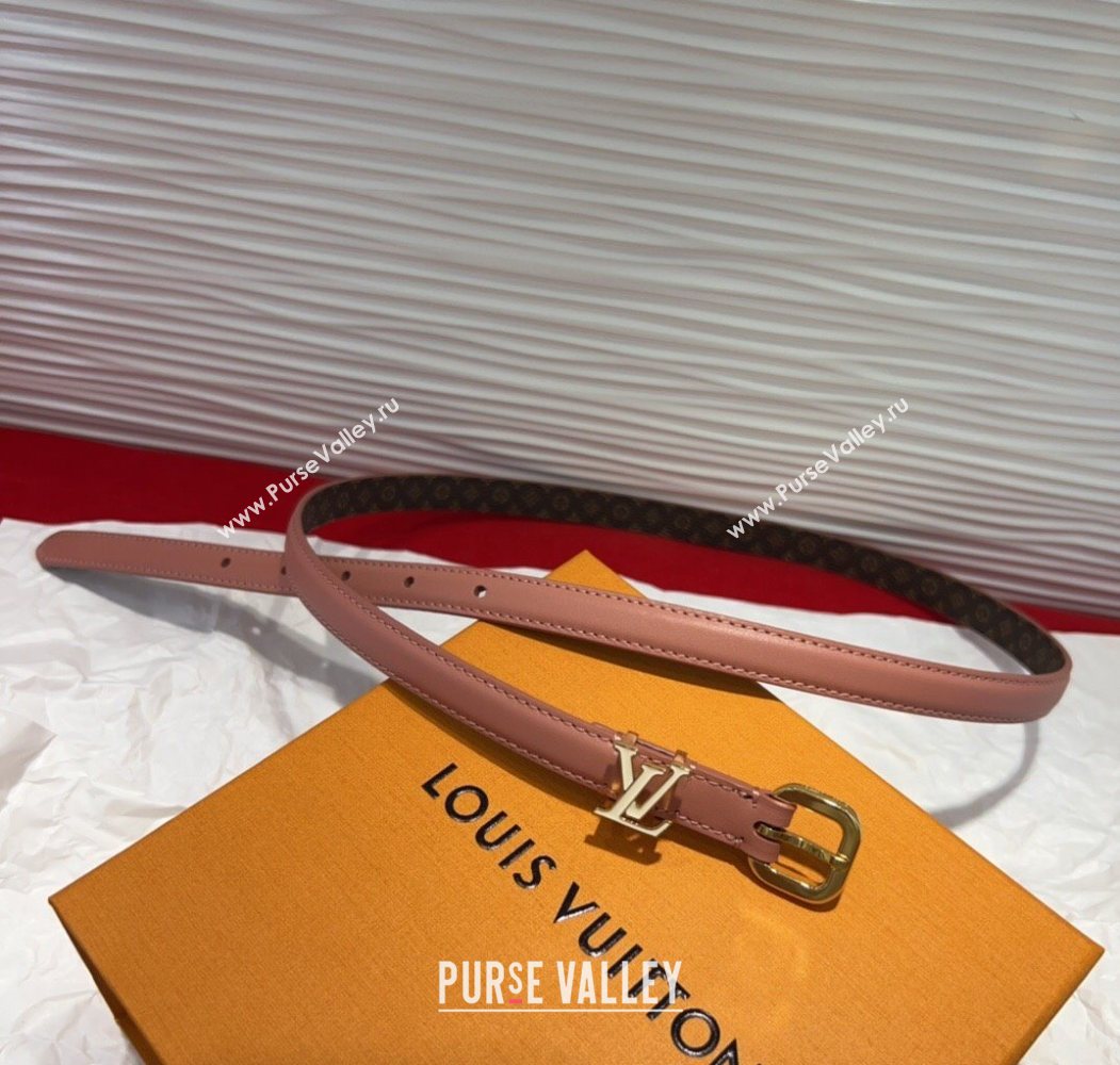 Louis Vuitton Darling Ard Belt 1.5cm in Leather Pink/White LV 2025 LV091201 (99-250912106)