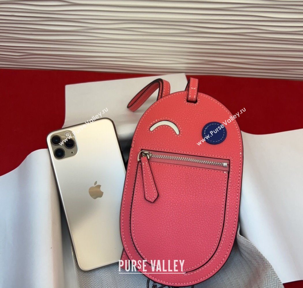 Hermes In The Loop Phone To Go Wink Large Pouch in Leather Pink 2025 (99-250912142)