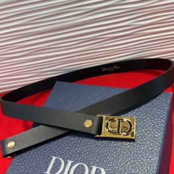 Dior 30 Montaigne Treasure Belt 2cm in Calfskin Leather Black 2025 DR091201 (99-250912049)