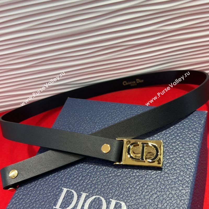 Dior 30 Montaigne Treasure Belt 2cm in Calfskin Leather Black 2025 DR091201 (99-250912049)