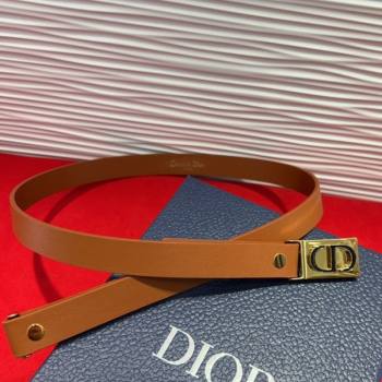 Dior 30 Montaigne Treasure Belt 2cm in Calfskin Leather Brown 2025 DR091201 (99-250912050)