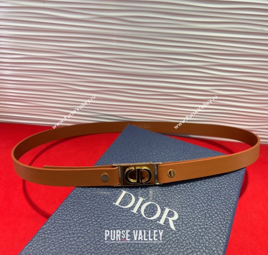 Dior 30 Montaigne Treasure Belt 2cm in Calfskin Leather Brown 2025 DR091201 (99-250912050)