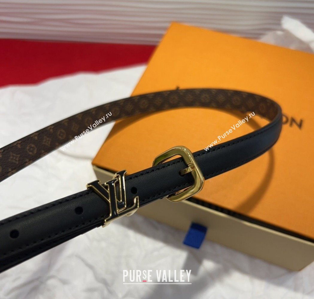 Louis Vuitton Darling Ard Belt 1.5cm in Leather Black2/LV 2025 LV091201 (99-250912099)