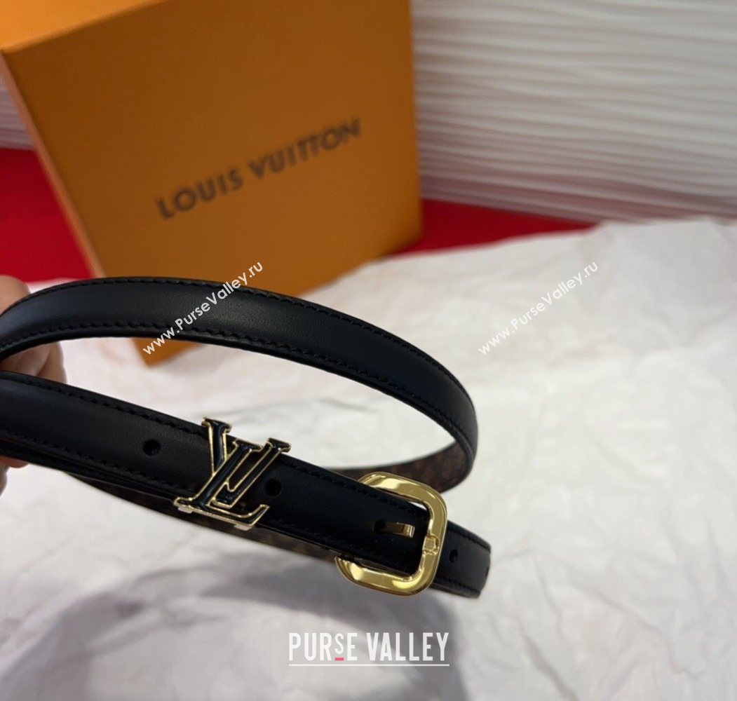 Louis Vuitton Darling Ard Belt 1.5cm in Leather Black2/LV 2025 LV091201 (99-250912099)