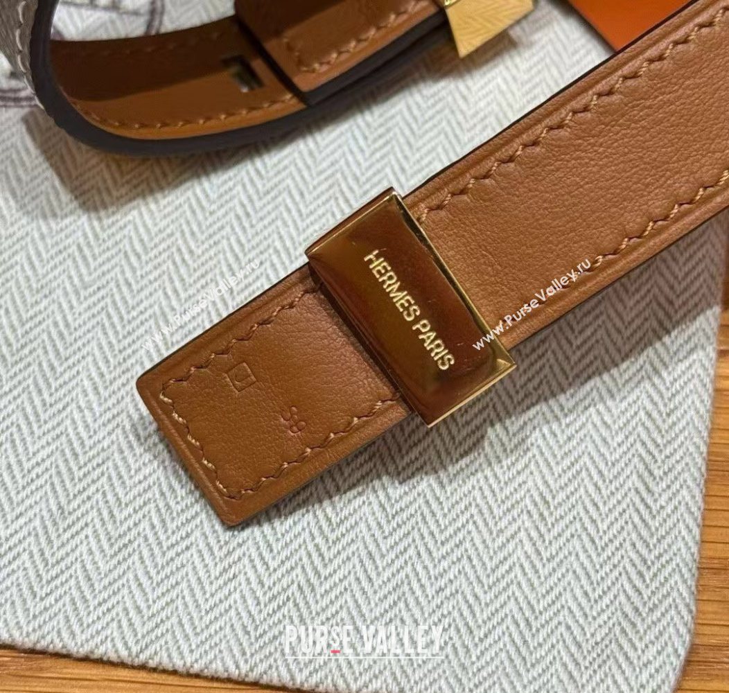 Hermes Collier de Chien bracelet in Four Medor Studs and Leather 2026 HS26010404 (99-260104131)