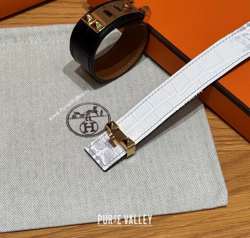 Hermes Collier de Chien bracelet in Four Medor Studs and Embossed Leather 2026 HS26010405 (99-260104132)