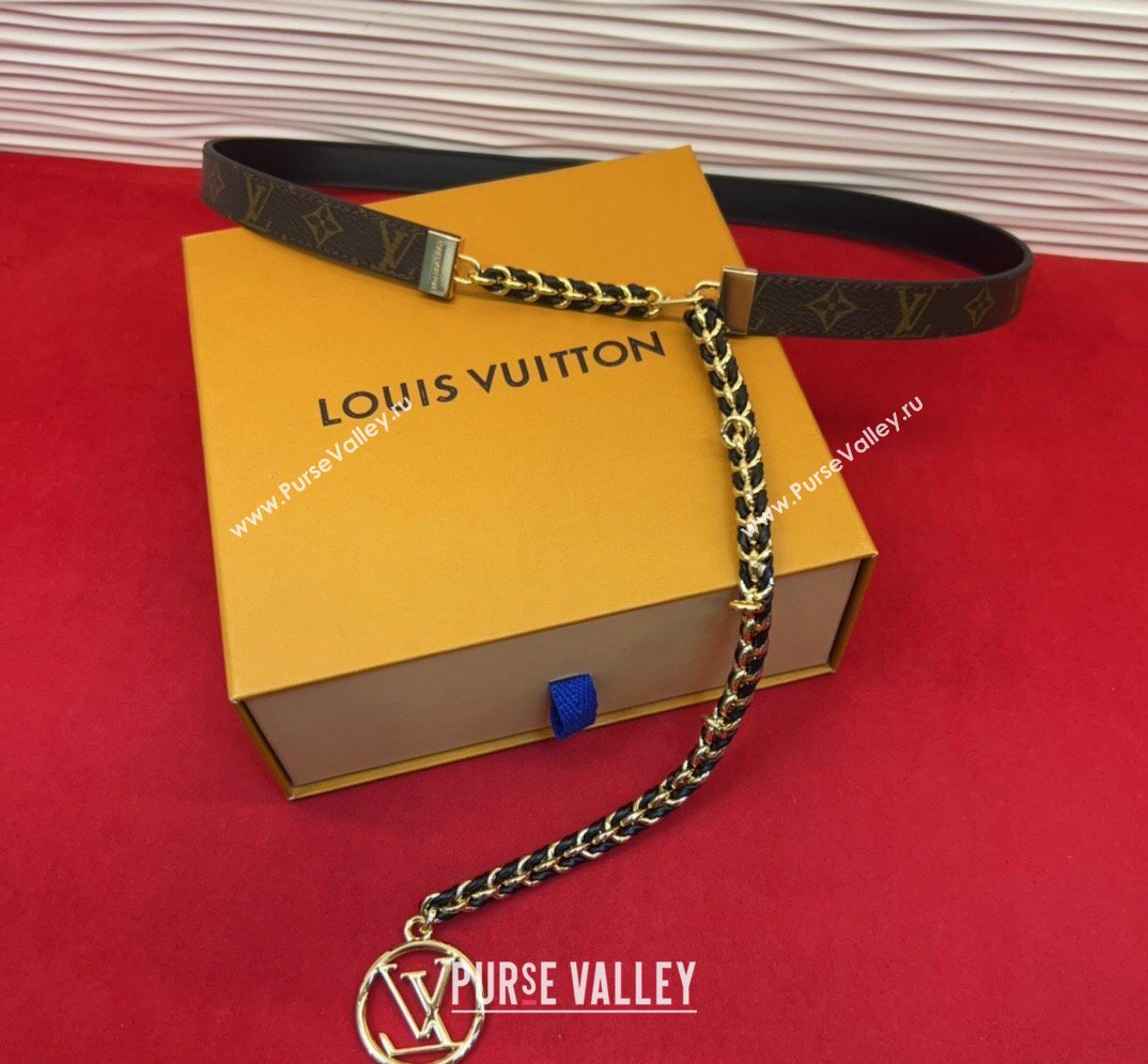 Louis Vuitton Monogram Canvas and Chain Waist Belt 2cm 2026 LV031704 (99-260317047)