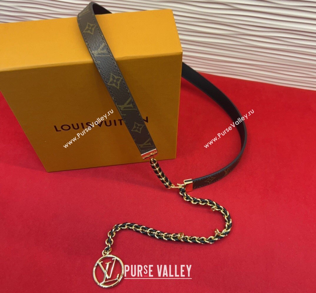 Louis Vuitton Monogram Canvas and Chain Waist Belt 2cm 2026 LV031704 (99-260317047)