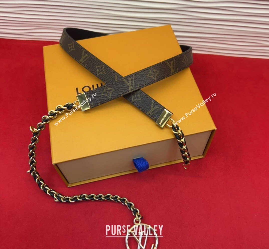 Louis Vuitton Monogram Canvas and Chain Waist Belt 2cm 2026 LV031704 (99-260317047)