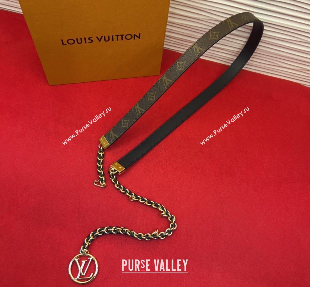 Louis Vuitton Monogram Canvas and Chain Waist Belt 2cm 2026 LV031704 (99-260317047)