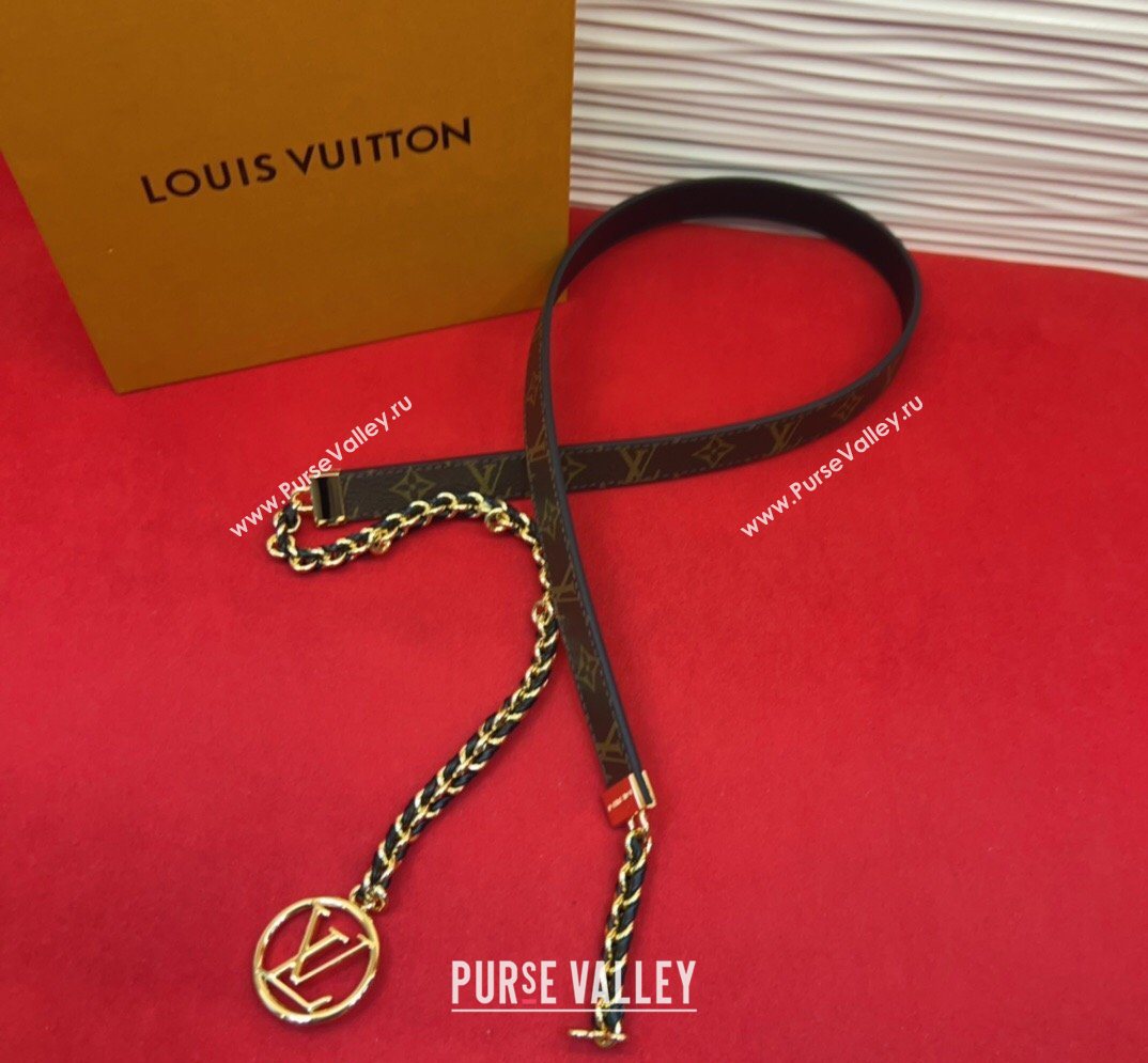 Louis Vuitton Monogram Canvas and Chain Waist Belt 2cm 2026 LV031704 (99-260317047)