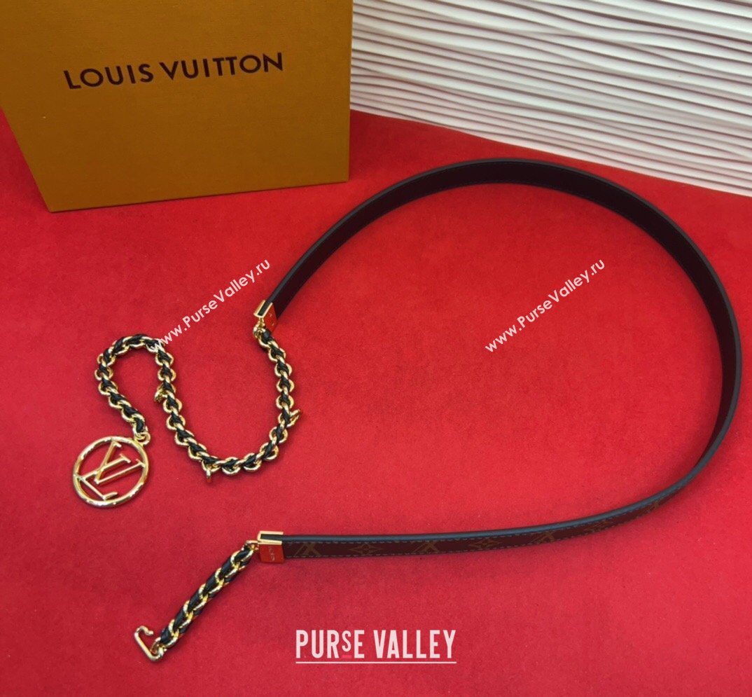 Louis Vuitton Monogram Canvas and Chain Waist Belt 2cm 2026 LV031704 (99-260317047)