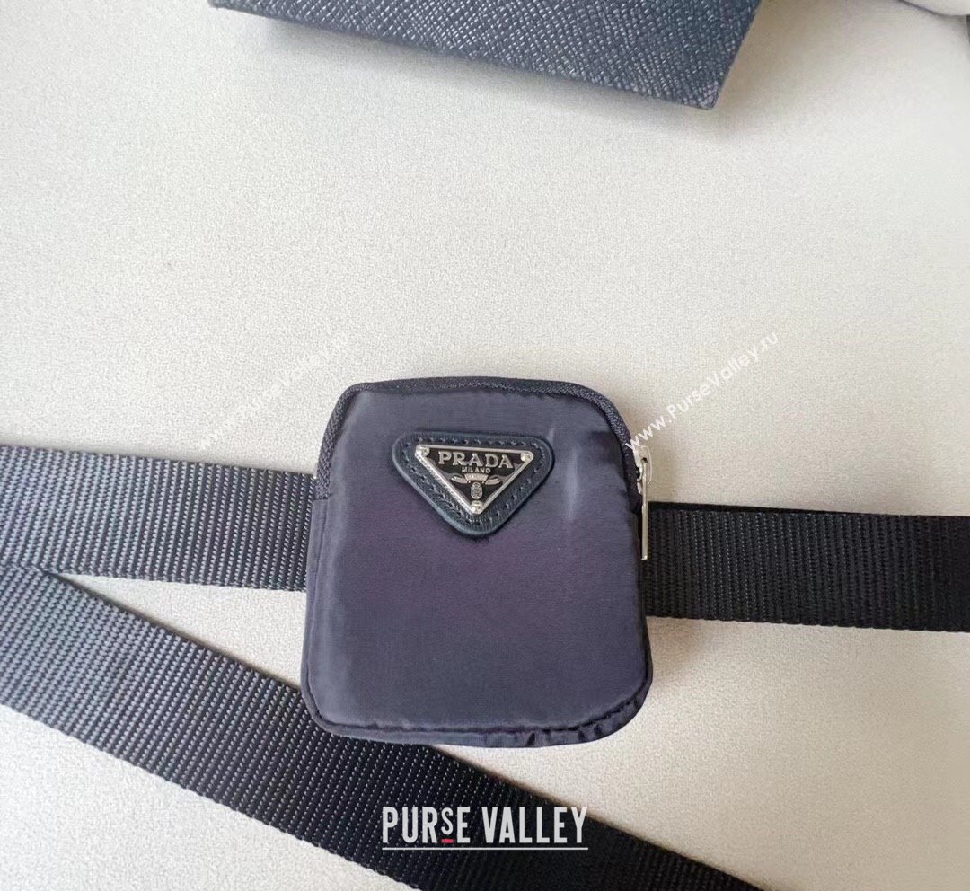 Prada Belt Bag in Nylon Fabric Black 2 2023 1018 (99-231018176)