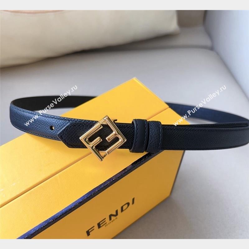 Fendi FF Diamonds Belt 2cm in Calfskin Leather Black 2023 FE10182 (99-231018165)