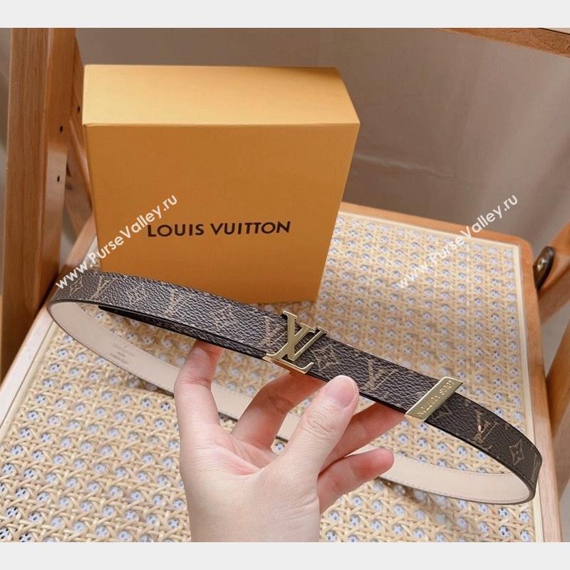 Louis Vuitton Monogram Canvas Belt 2cm with LV Buckle Nude 2023 LV10184 (99-231018130)