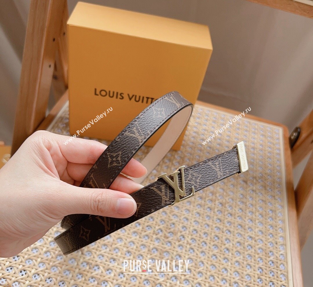 Louis Vuitton Monogram Canvas Belt 2cm with LV Buckle Nude 2023 LV10184 (99-231018130)