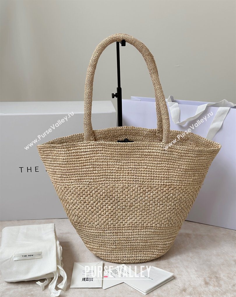 The Row Raffia Straw Tote Bag Beige 2026 8866 (CL-260410003)