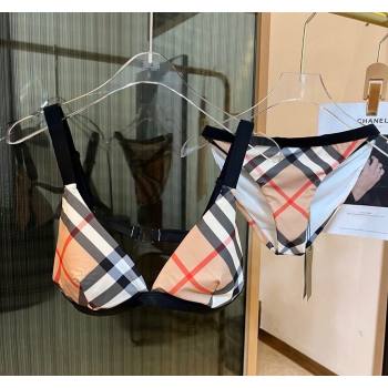 Burberry Two Pieces Swimwear Beige/Black 2024 030601 (XMN-240306046)