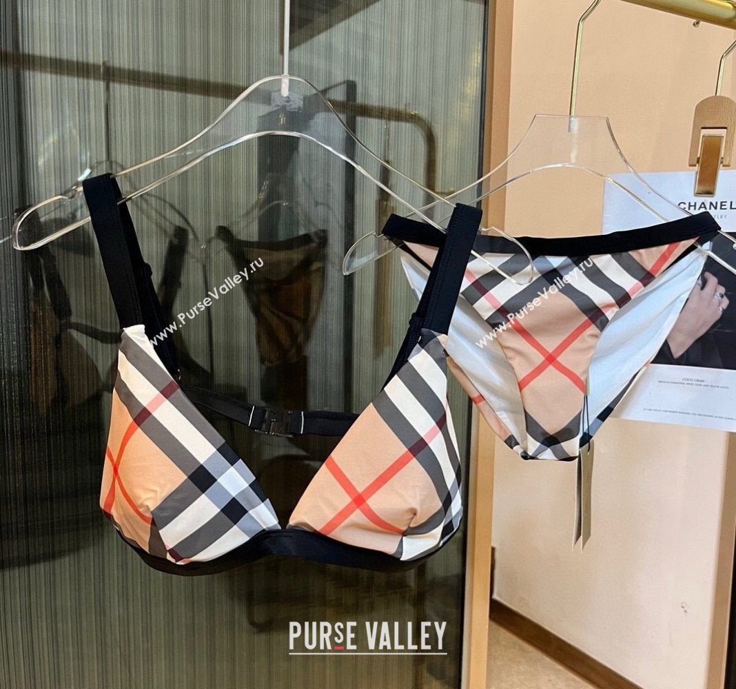 Burberry Two Pieces Swimwear Beige/Black 2024 030601 (XMN-240306046)