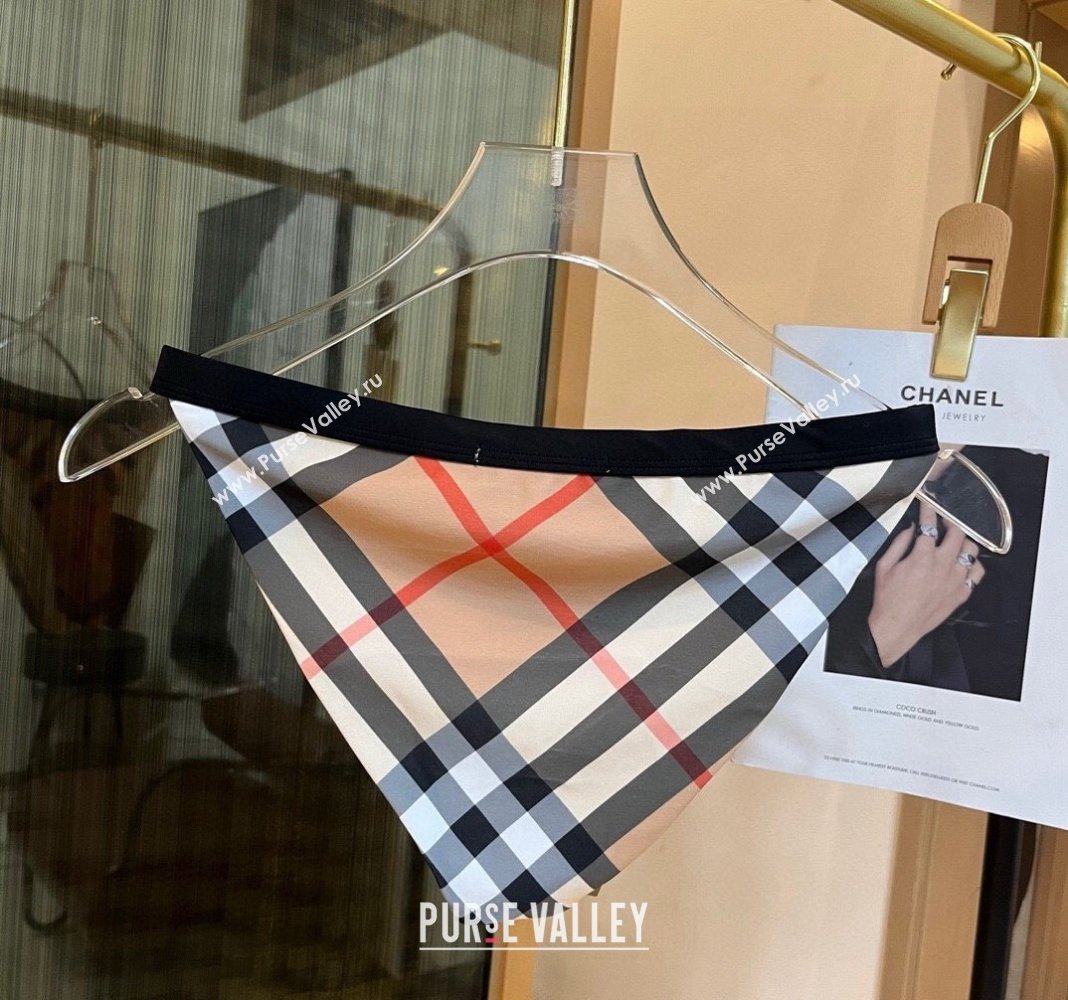 Burberry Two Pieces Swimwear Beige/Black 2024 030601 (XMN-240306046)