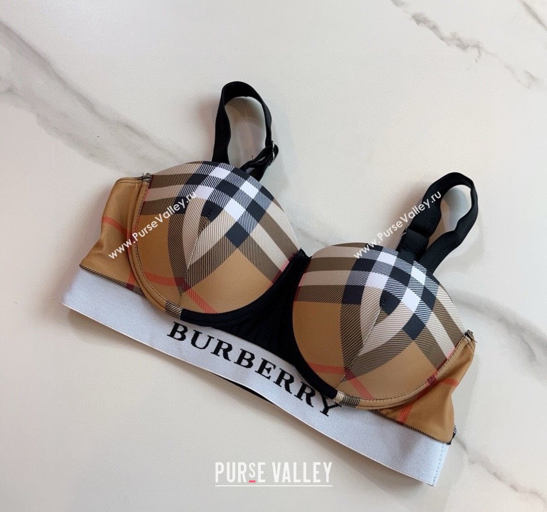 Burberry Two Pieces Swimwear Camel 2024 030601 (XMN-240306047)