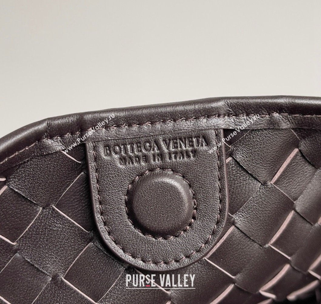 Bottega Veneta Sardine Bag in Intrecciato Leather Chocolate Brown 2024 716082 (YX-241217068)