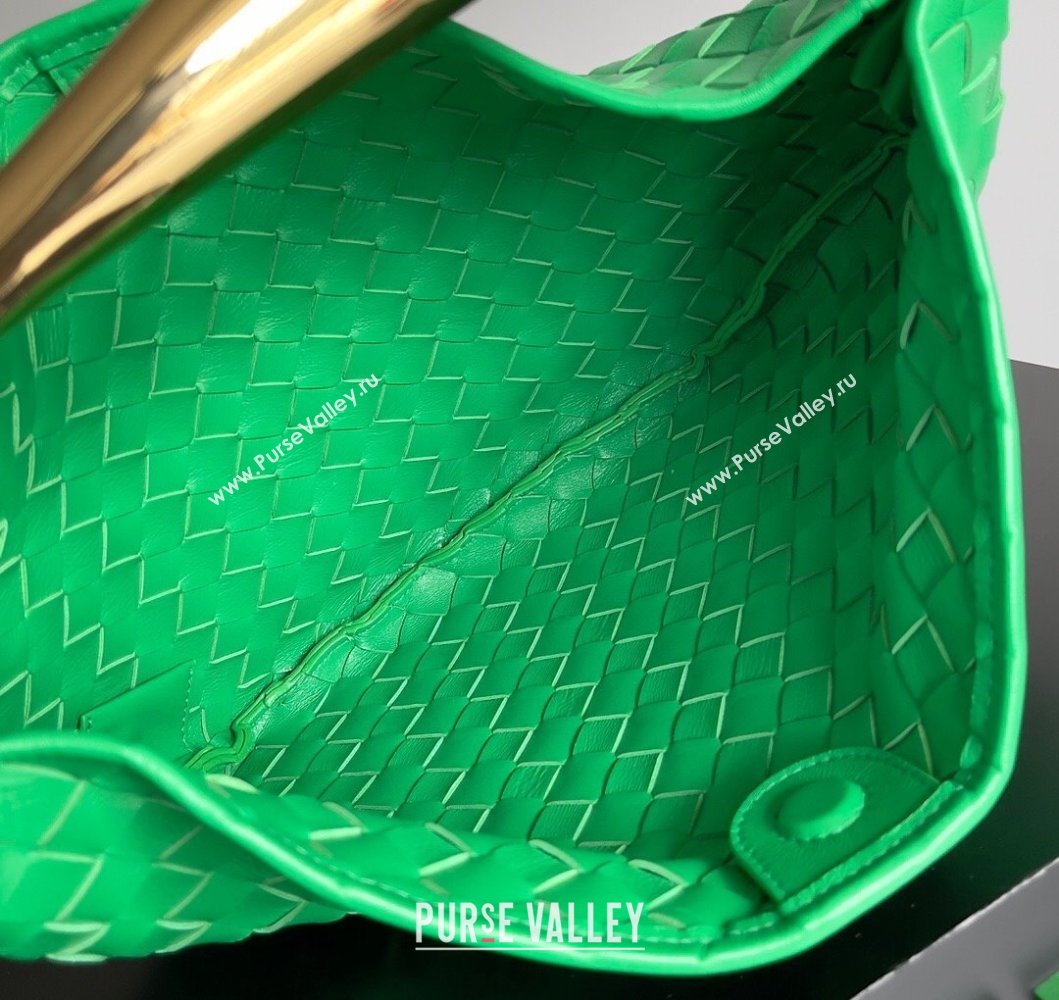 Bottega Veneta Sardine Bag in Intrecciato Leather Green 2 2024 716082 (YX-241217066)