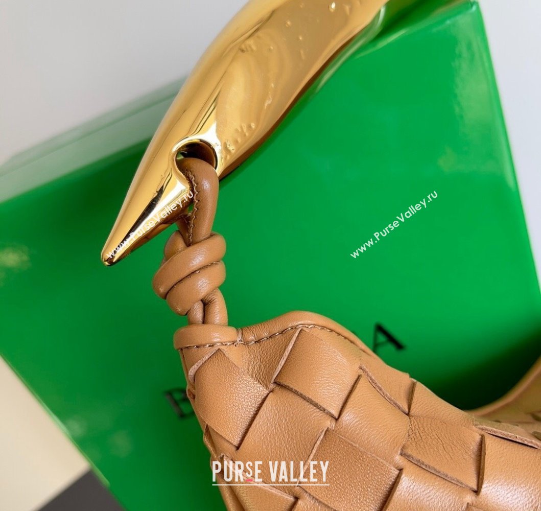 Bottega Veneta Sardine Bag in Intrecciato Leather Light Brown 2024 716082 (YX-241217059)