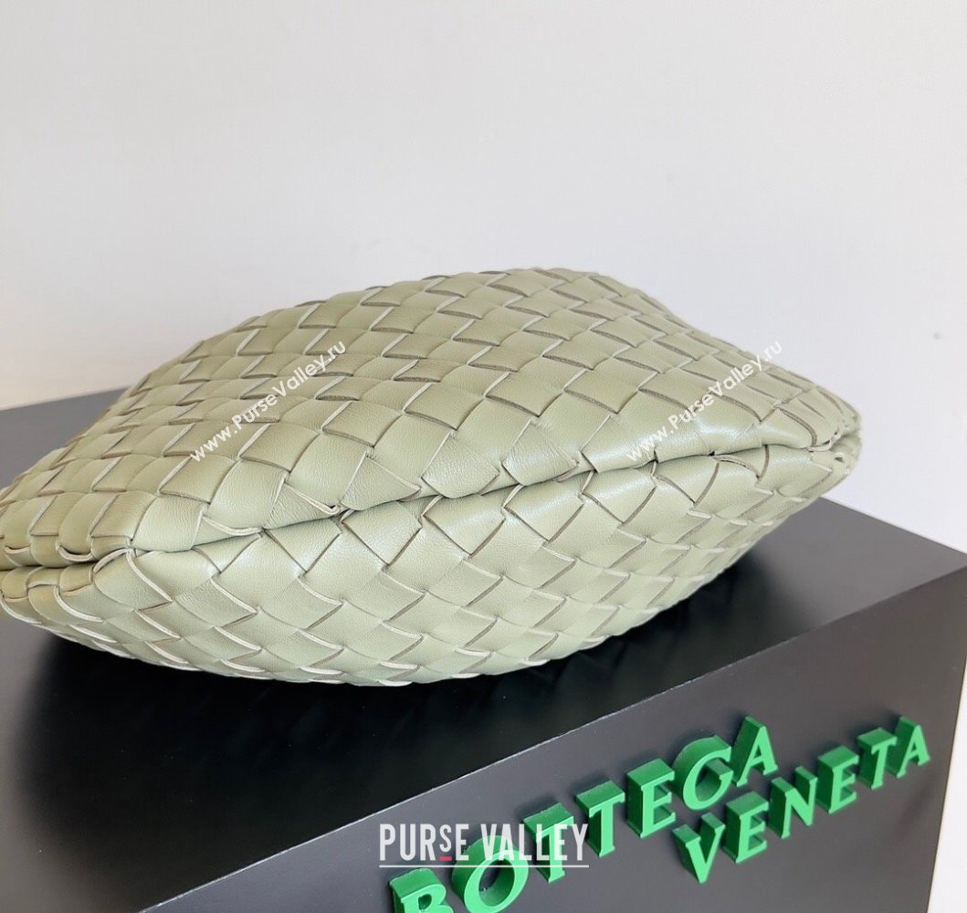 Bottega Veneta Sardine Bag in Intrecciato Leather Travertine Green 2024 716082 (YX-241217057)